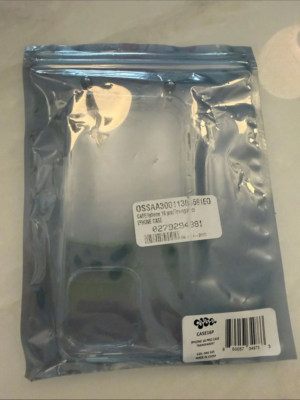 Ossa Transparent iPhone Case with Ball Stud Connection Feature for iPhone 16 Pro